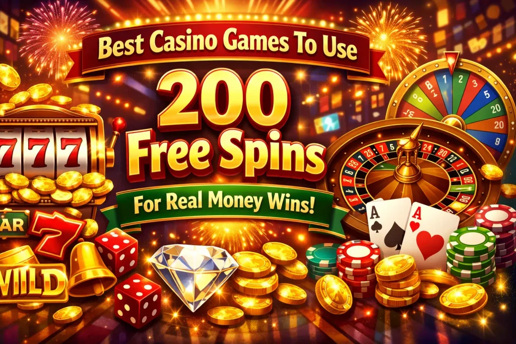 Best Casino Games To Use 200 Free Spins For Real Money Wins