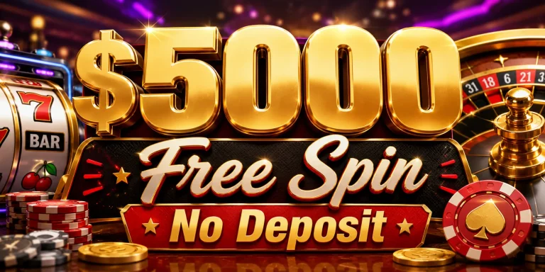 $5000 Free Spin No Deposit