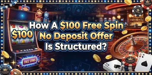 How A $100 Free Spin No Deposit Offer Is Structured
