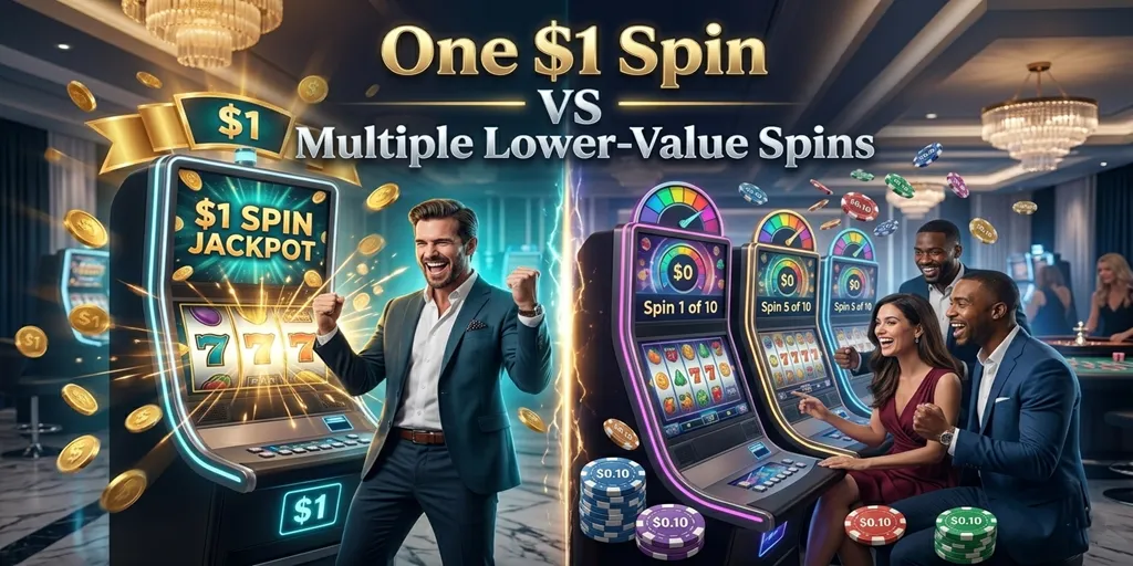 One $1 Spin VS Multiple Lower-Value Spins