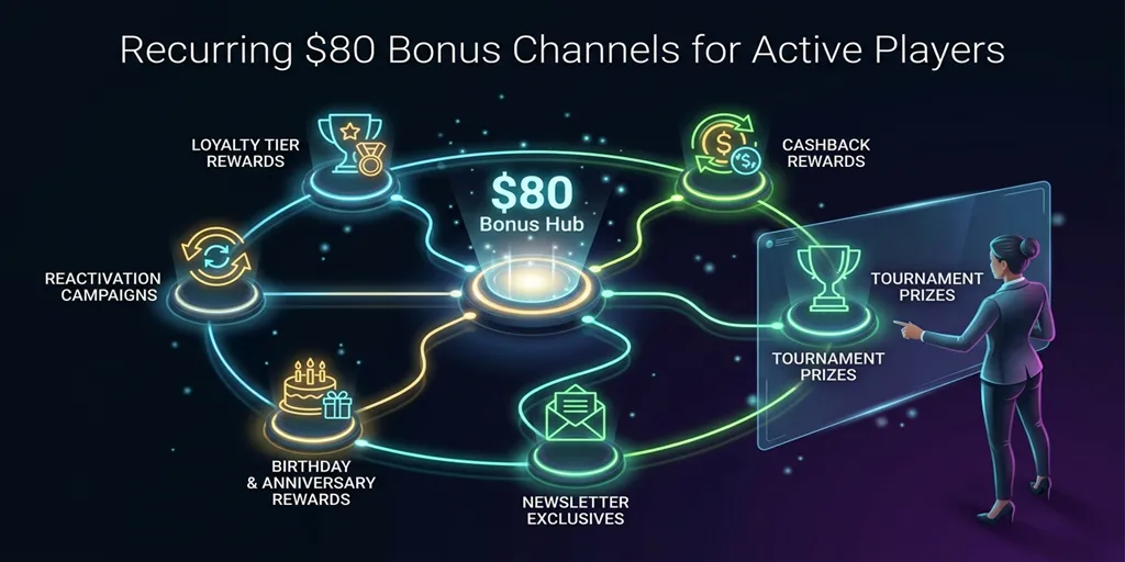 Recurring $80 Bonus Channels For Active Players