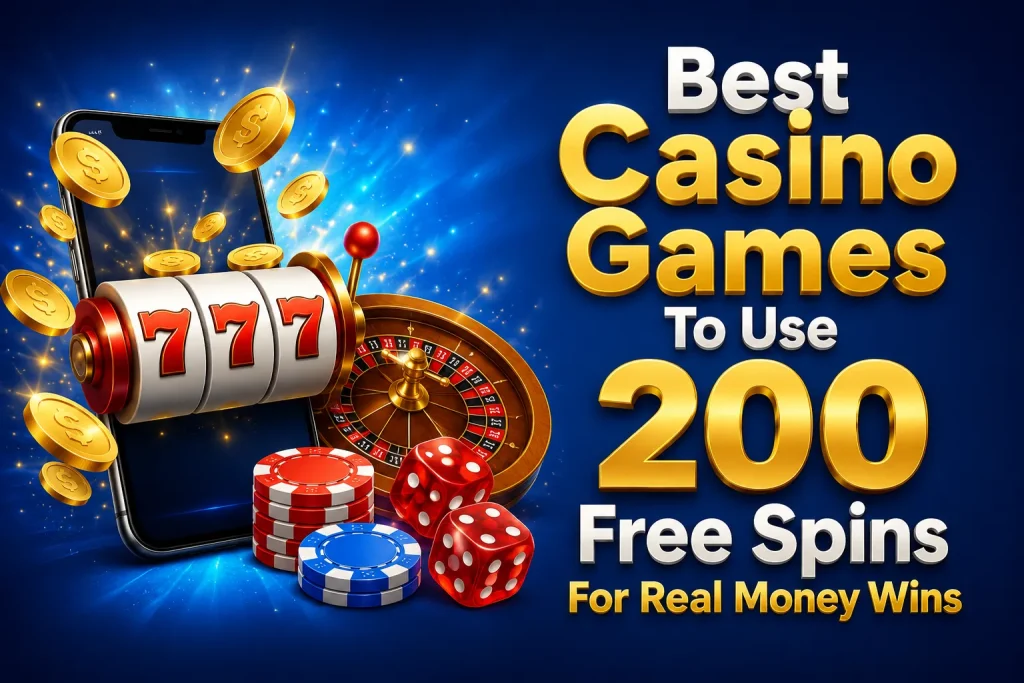 Best Casino Games To Use 200 Free Spins For Real Money Wins