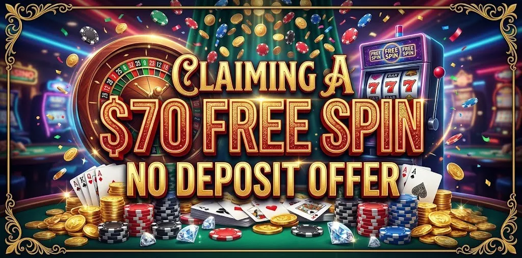Claiming A $70 Free Spin No Deposit Offer
